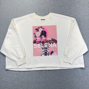 Official Selena Quintanilla Pullover Sweatshirt Women’s 3XL Off White Graphic